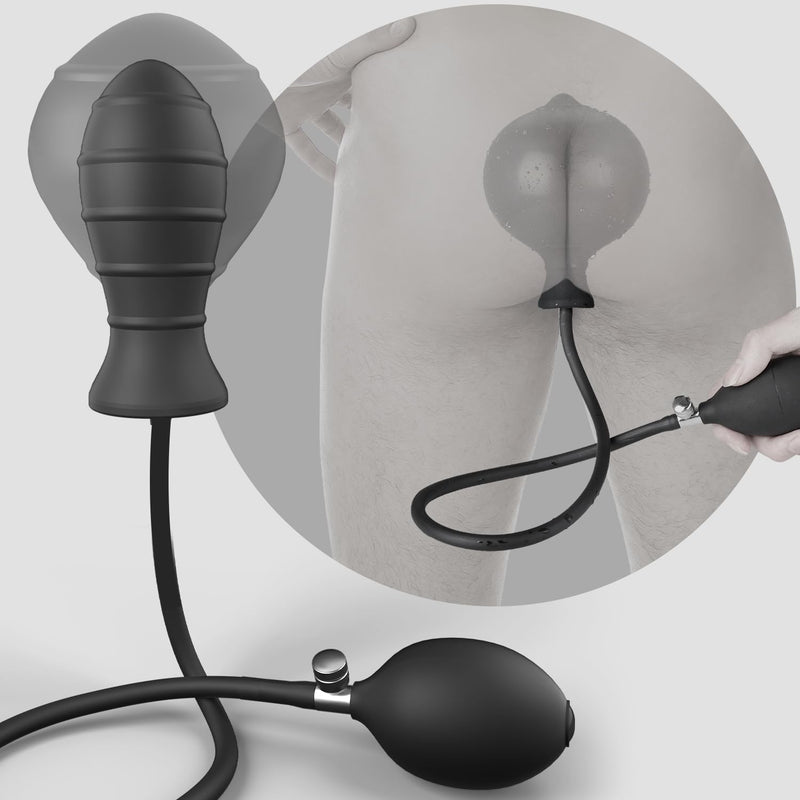 Mkpkoy Expand Inflatable Anal Plug, Expandable Anal Pump With Quick Release Valve Stretch Anal Sex Toys For Beginners And Advanced Users,Sex Toy For Men Women & Couples