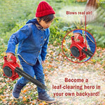 Kids Leaf Blower | Toddler Landscaping Gardening Tools And Equipments | Includes Mask Safety Goggles And Earmuffs
