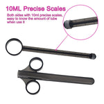 Anal Lube Applicator With 10Ml Precise Scales, 6.5” Lube Injector Syringe Reusable Long, Silicone Lubricant Shooter With Storage Bag, Lubricant Applicator For Men, Women, Easy To Use And Clean