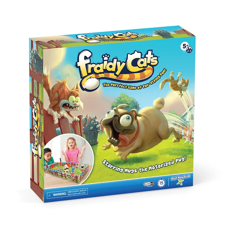 Fraidy Cats Interactive Kids Board Game Cat Movers Go Flying With Motorized