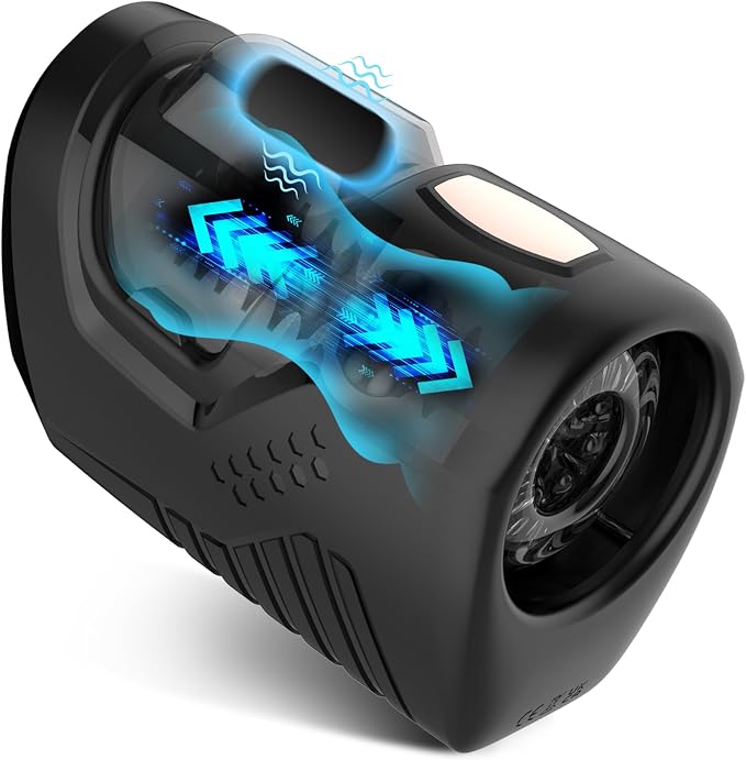 Automatic Male Masturbator with 10 Thrusting & Vibration Modes and Visual Window