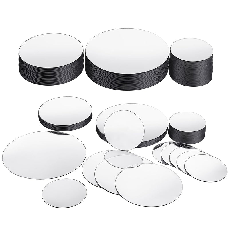 40 Pieces Mini Size Round Mirror Small Round Mirror Adhesive Mirror Round Craf