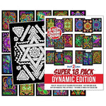 18 Pack Fuzzy Velvet Coloring Posters, Dynamic Edition for Kids & Adults