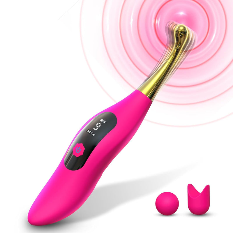 Clitoral Vibrator Sex Toys For Women - G Spot Nipple Clitoris Female Sex Stimulator, 9 High Frequency Vibrations Adult Sex Toys, Lcd Screen Display Magnetic Rechargeable Waterproof Wand Vibrator