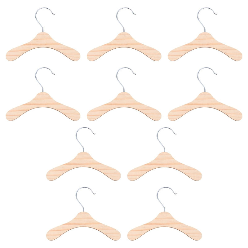 Pet Clothing Holder 10Pcs Mini Clothes Hanger Dog Clothes Hanger Wood Hanger Dog
