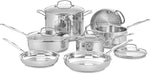 11-Piece Cookware Set, Chef's Classic Stainless Steel Collection 77-11G