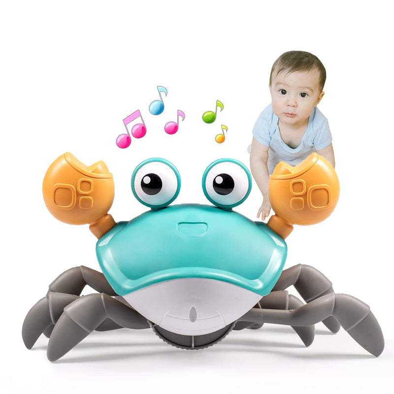 Crawling Crab Baby Toys Infant Tummy Time Toy Gifts 3 4 5 6 7 8 9 10 11 12