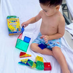Crayola Mini Magnetic Pip-Tiles, Bold Colors - Building Set For Kids, Magnetic Building Toys For Kids, Stem Travel Toys For Boys And Girls Ages 3+, 24-Piece Set (Bold)