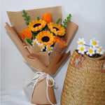 210 Pcs Sunflower Pipe Cleaner Craft Kit, 12 Inch Fuzzy Stems for DIY Flower Bouquets