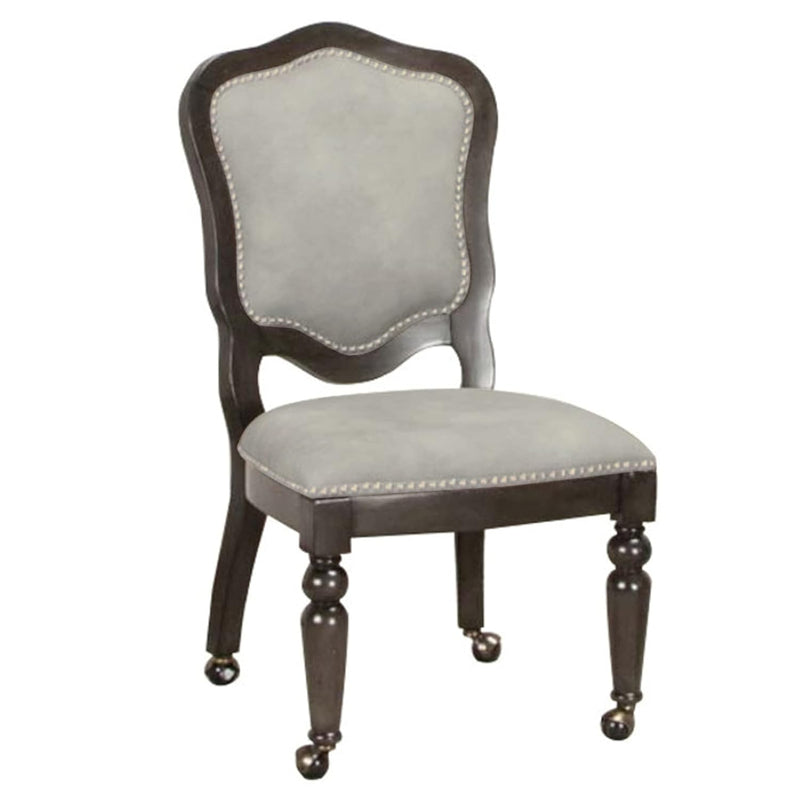 Vegas Game And Dining Single Chair, Casters, Gray