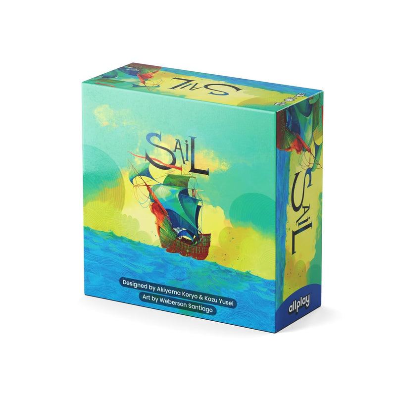 Sail Board Game Co Op Trick Taking Game 2 Players 20 Minute Play Time (Sail