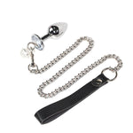 Traction Chain Metal Anal Plug Bell Butt Plug With Jewelry Base Sm Role Play Adult Sex Toy