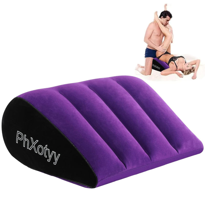 Sex Toys Pillow Position Cushion Triangle Inflatable Ramp Furniture Couples Toy Positioning For Deeper Position Support Pillow Men Women For Couples