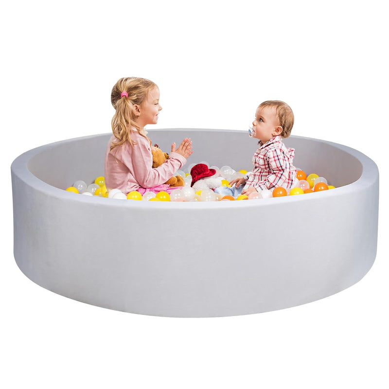 Foam Ball Pit For Toddlers Kids Children, 47.2"X 13.8" Super Large Ball Pit