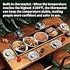 Electric Warming Tray（Extra Long 40”x12”），Food Warmer with Thermostat and Full Surface Heating，Food Warming Mat with 2 Temperature Modes for Parties Buffet，Gatherings，Gold Edge Warming Mat for Food