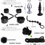 15-Piece BDSM Bondage Restraint Kit – Complete Set for Couples & Beginners