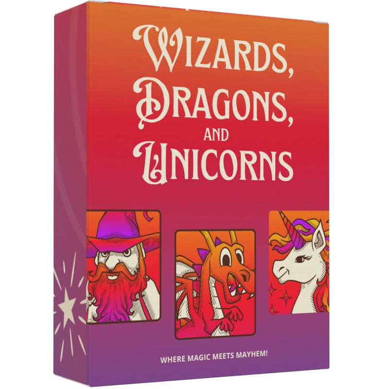 Wizards Dragons Unicorns Card Game Fun Family Game For Kids, Adults, Teens