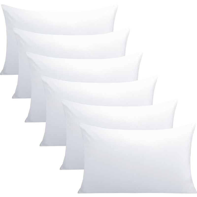 6 Pack Microfiber Queen Pillowcases, Ultra Soft And Wrinkle, Fade Resistant Pi