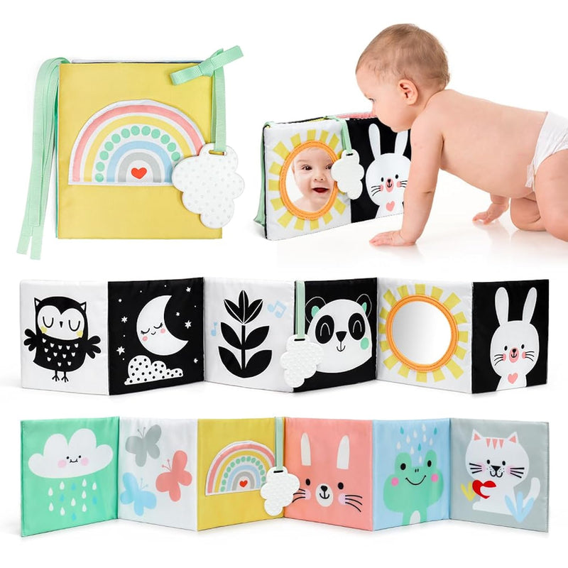 Black And White Baby Book High Contrast Baby Toy 0 6 Months Baby Soft Book