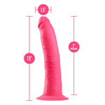 Blush Neo Elite 7.5 Inch Premium Silicone Dildo - 1.5" Thick Dual Density Anal Dildo - Suction Cup Harness Penis For Hands Free Play - Vaginal G-Spot Stimulation Adult Sex Toy For Women Couples - Pink