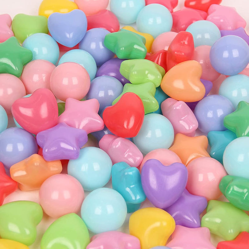 Eco Friendly Colorful Ball Love Five Pointed Star Ball Pit Balls 2.36Inch S