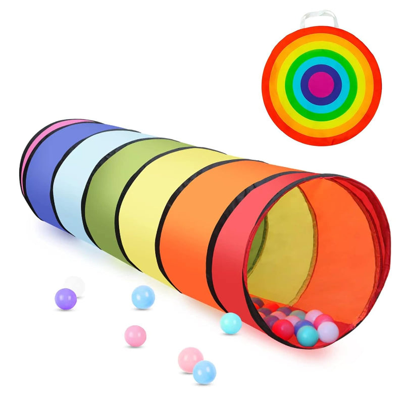 Kids Tunnel For Toddlers Play Tent, 6Ft Colorful Pop Up Tunnel To Crawl Tun