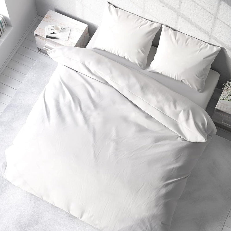 100% Egyptian Cotton Duvet Cover Only 1000 Tc Plush Modern With Zipper Closure