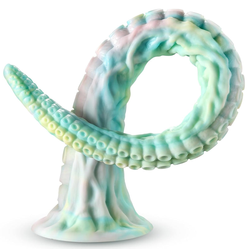 Extra Long Dildo 18.5 Inch Anal Plug Liquid Silicone Soft Tentacle Adult Toys With Powerful Suction Cups Hands Free Sex Toys For G-Spot Stimulation And Prostate Massage For Men And Women