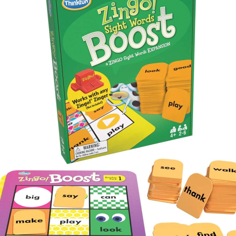 Think Fun Zingo! Sight Words Boost - Engaging Brain Game | Expansive Vocabu