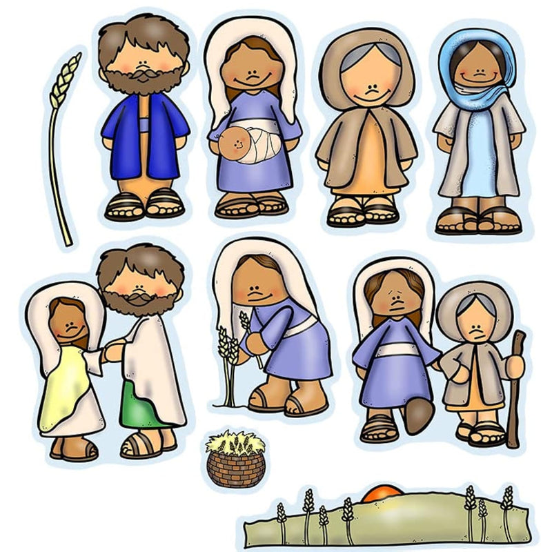 Ruth and Naomi Felt Figures for Bible Flannel Board Stories Old Testament Story and Activity Pages