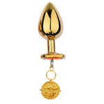 Adult Sex Toys Metal Anal Plug Round Jewelry Base Gold Back Garden Bell Butt Plug Couple Pleasure Sex Toys