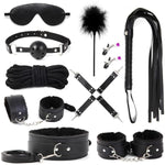 10 Pcs Bdsm Kit Sex Bondage Restraints Toys,Leather Bondage Sets Restraints Kit Sex Toys Adult Sex Bondage For Couples Sm Games.