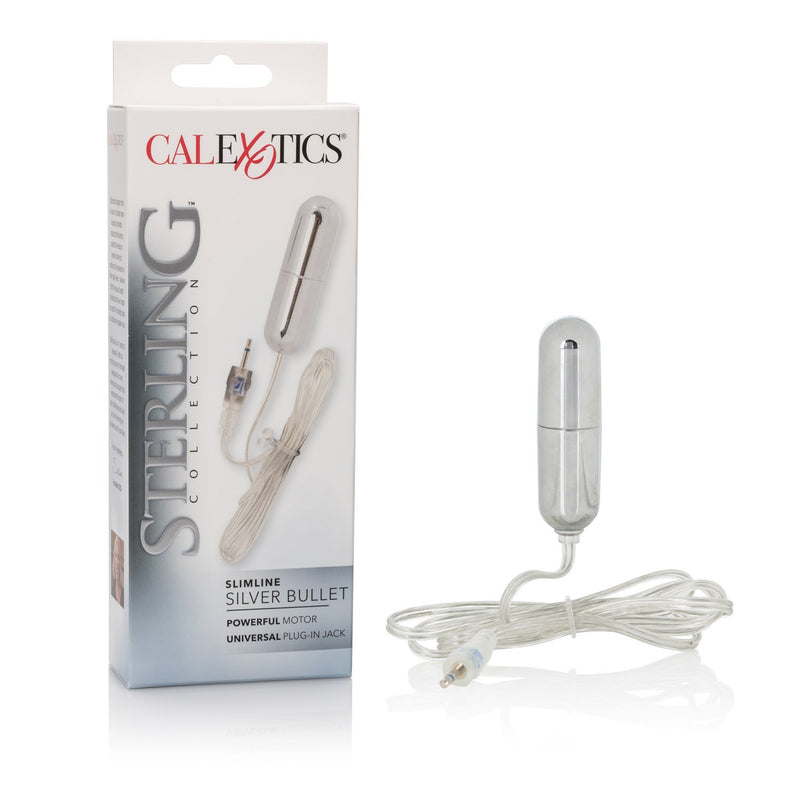Sterling Collection Slimline Silver Bullet Vibrator For Women