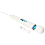 Wand Essentials Handheld Massager With Mini Travel Massager For Women And Men, Corded Electric Portable Vibrating Personal & Body Massage For Muscle Recovery, White, 2 Pack