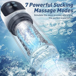 Male Masturbator Sex Toy - Adult Toys Sex Games Male Sex Toys For Men Pocket Pussy Male Stroker Male Masturbators Male Vibrator With 4 Pump & 7 Sucking Rotating Licking Lcd Display