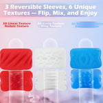 Reversible Male Masturbator Sleeve Kit with 6 Textured Options