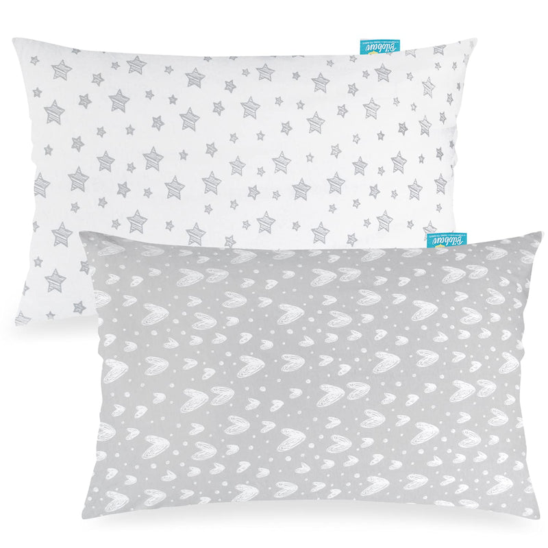 Standard Pillowcase Set Of 2 For 20" X 26" Pillow, 100% Jersey Cotton Pillowca