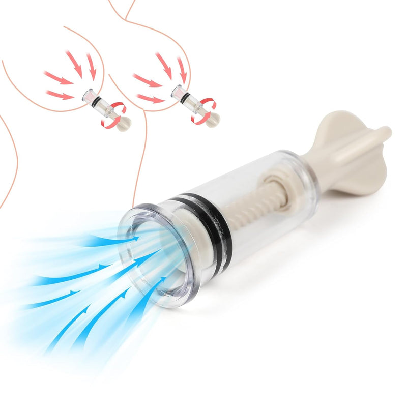 4 Pcs Twist Up Manual Vacuum Natural Nipple Correction Cup For Flat And Inverted Nipples For Proper Latch-On New Borns, Adult Sex Toy Women Breast Clitoris Stimulation,Bdsm