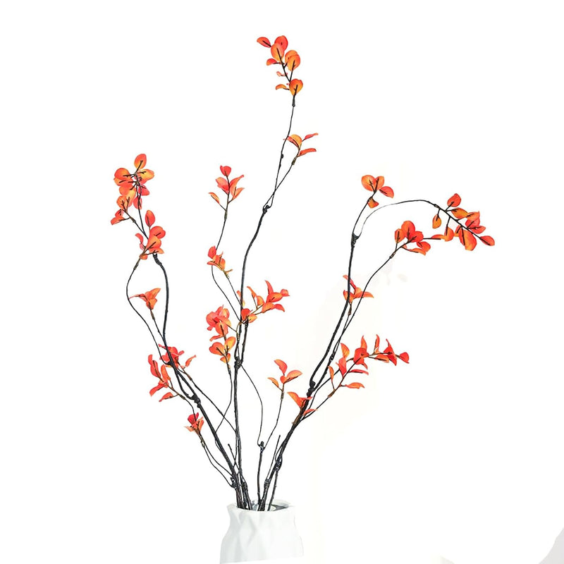 3Pcs Artificial Ficus Branches Greenery Branches For Vase, Faux Silky Eucalypt