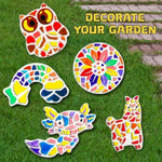 8 Pcs Rainbow Stepping Stone Painting Kit for Kids Ages 4-12