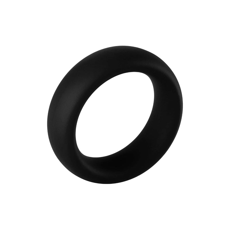 F-64 100% Liquid Silicone Cock Ring For Erection Enhancement - Smooth Penis Ring Sex Toy For Men & Couples - Stretches 2X Its Size - 1.22" (31Mm) Inner Diameter - Adult Sex Toys (Black, Small)