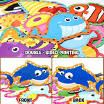 12 Pack Sea Animal Lacing Cards for Kids, Ocean Preschool Activity Set