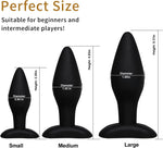 3 Size Silicone Anal Plug Set - Cone Design Butt Plug Adult Sex Toys