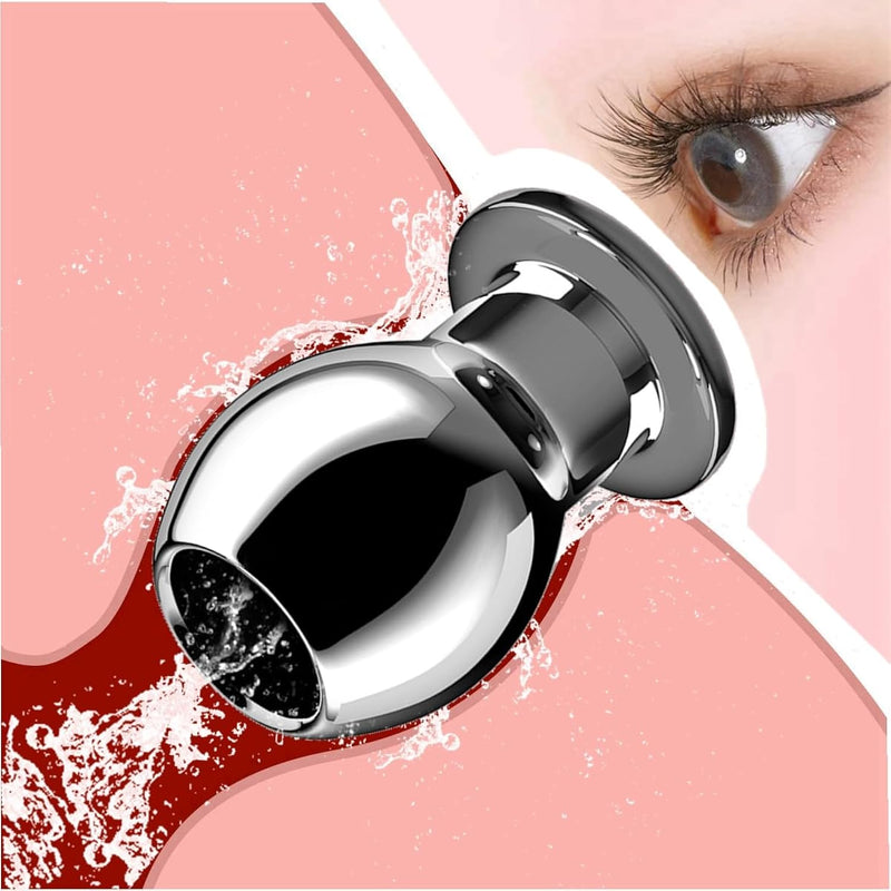 Hollow Anal Plug Vaginal Speculum Butt Peeking Stainless Steel Anus Plug Sex Adult Toy For Women Men