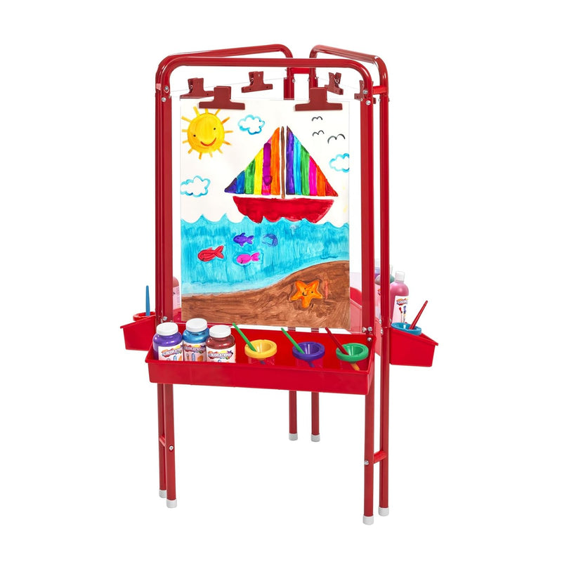 3-Way Acrylic Panel Easel for Multiple Children's Artwork