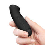 Kiki 2 Premium-Grade Silicone Mini Handheld Vibrating Massager, Black
