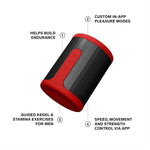 F2S Stamina Trainer & Stroker With 14 Pleasure Settings, App And An Ai Mode, Male Masturbator Sex Toy For Men, Male Sex Toy, Hands Free Masturbators, Penis Pump, Blowjob Adult Toys Vibrator, Red
