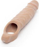 Mega Mighty Flesh Tan Male Sheath Extender with Ball Loop - 3 Extra Inches