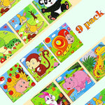 Puzzles For Kids Ages 3-5, 9 Pack Wooden Jigsaw Puzzles For Toddlers Ages 3-5 16 Pieces Preschool Educational Learning Toys Set Animals Puzzles For 3 4 5 Years Old Boys And Girls