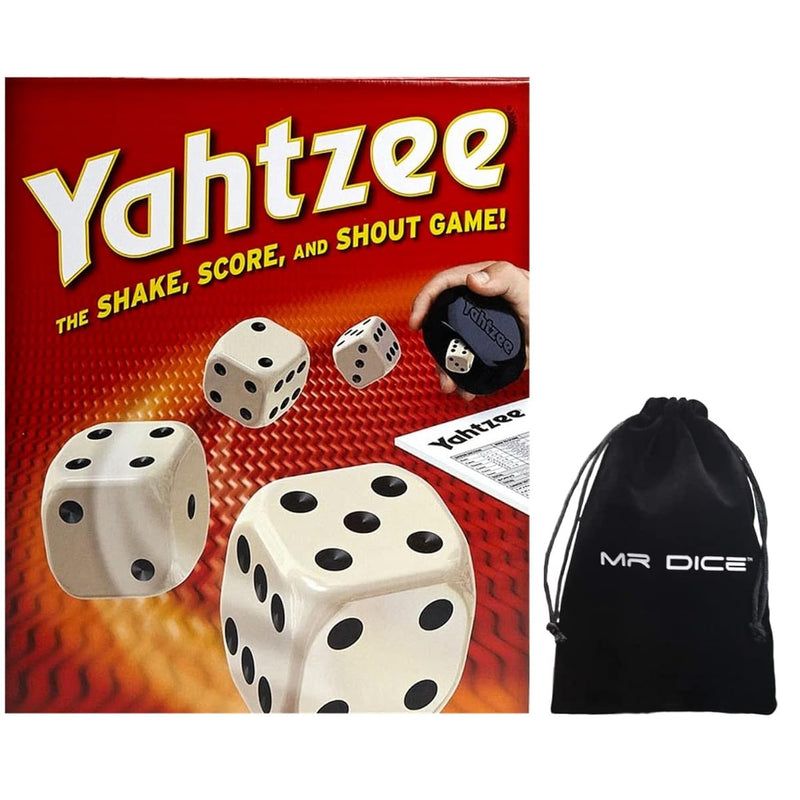Classic Yahtzee Game Card Board Games For Family Night Bundle Drawstring Ba